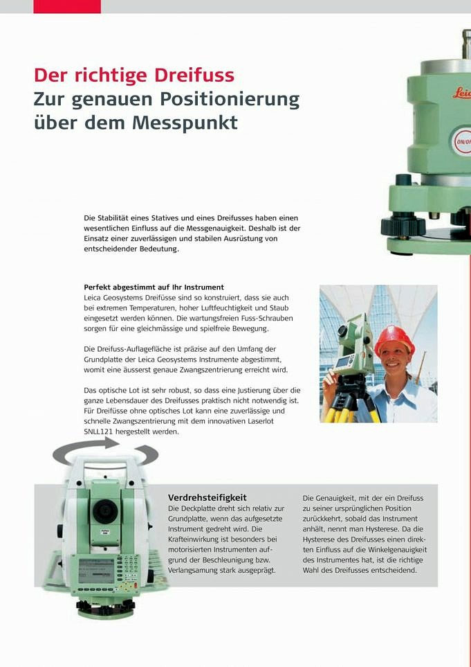 Leica GZR3 Präziser Träger Mit Optischem Lot